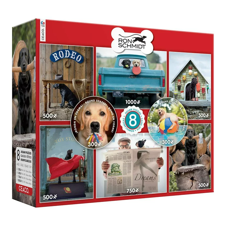 Puzzle - 0300 - 1000 - 8-in-1 - Dogs